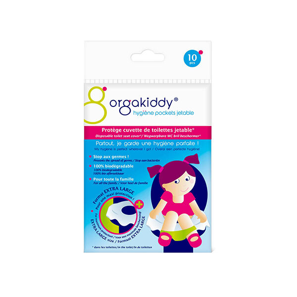 Orgakiddy Protège Cuvette de Toilettes Extra Large Sachet de 10