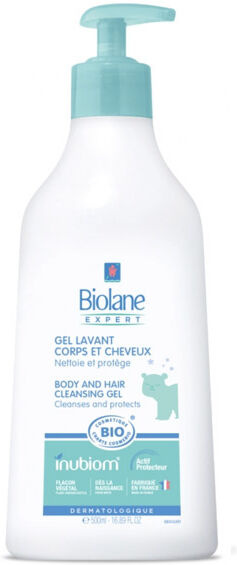 Biolane Expert Gel Lavant Corps et Cheveux Bio 500ml