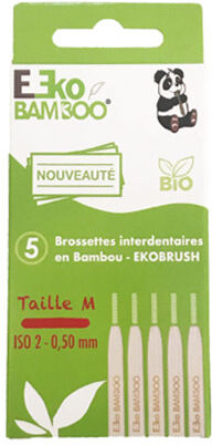 Ekobamboo Brossettes Interdentaires Bambou Taille M 0,50mm 5 unités