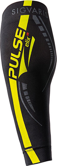 Sigvaris Sports Pulse Manchons Elixir Noirs et Jaunes 39/42 - M