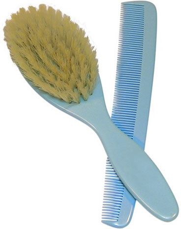 Estipharm Ensemble Bébé Brosse + Peigne Bleu