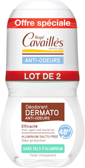 Rogé Cavaillès Rogé Cavailles Dermato Déodorant Anti-Odeurs Roll-on Lot de 2 x 50ml