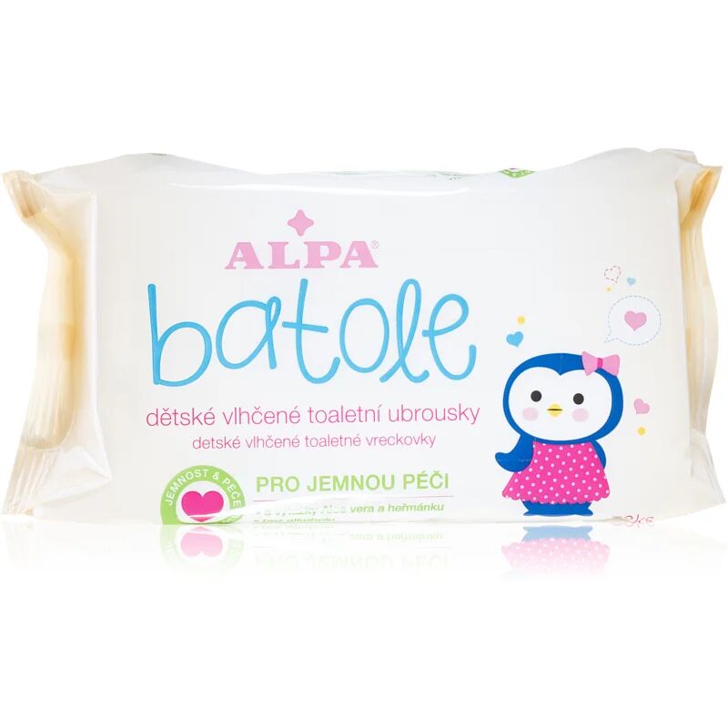 Alpa Toddler Wet wipes lingettes douces pour bébé pour peaux sensibles 72 pcs