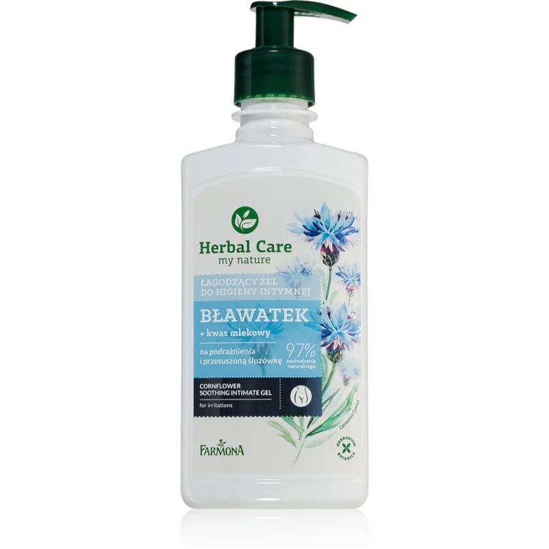 Farmona Herbal Care Cornflower gel apaisant toilette intime pour peaux sensibles et irritées 330 ml