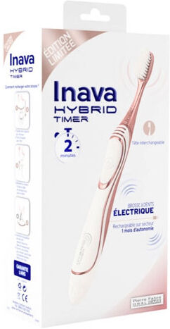 Pierre Fabre Inava Hybrid Timer Brosse à dents électrique édition limitée rose