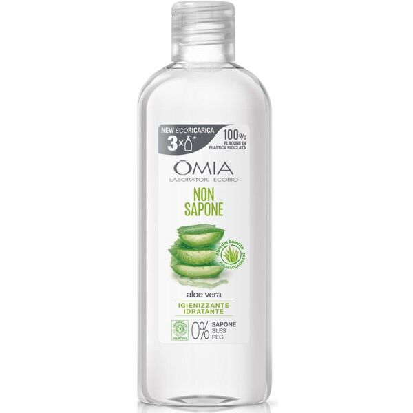 omia ecoricarica non sapone ecobio viso mani con aloe vera 750 ml