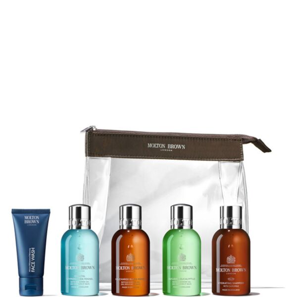 molton brown the refreshed adventurer body & hair carry-on bag 4 x 100ml -  1 x 30ml