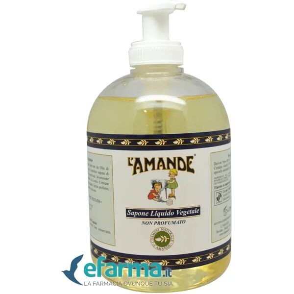 l'amande marseille sapone liquido vegetale olii essenziali senza profumo 500 ml