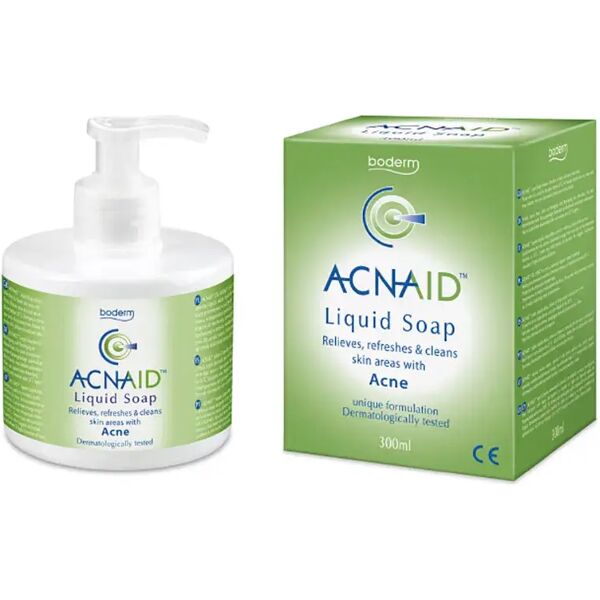 logofarma acnaid sapone liquido detergente viso e corpo per pelle acneica 300 ml