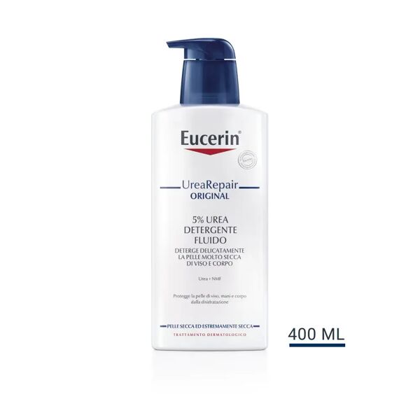 eucerin urearepair 5% urea detergente fluido pelle secca 400 ml