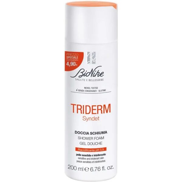 bionike triderm doccia schiuma ph 3.5 detergente corpo promo 200 ml