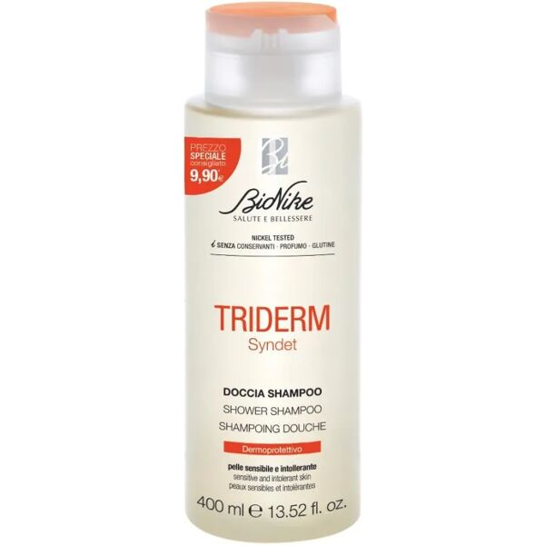 bionike triderm doccia shampoo detergente corpo e capelli promo 400 ml