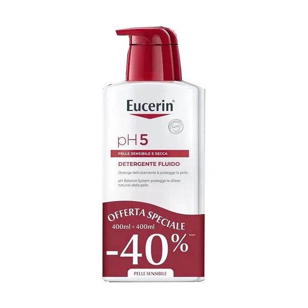 eucerin ph5 detergente fluido promo bipacco 2x400 ml