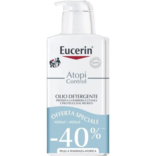 eucerin atopicontrol promo bipacco olio detergente corpo 2x400 ml