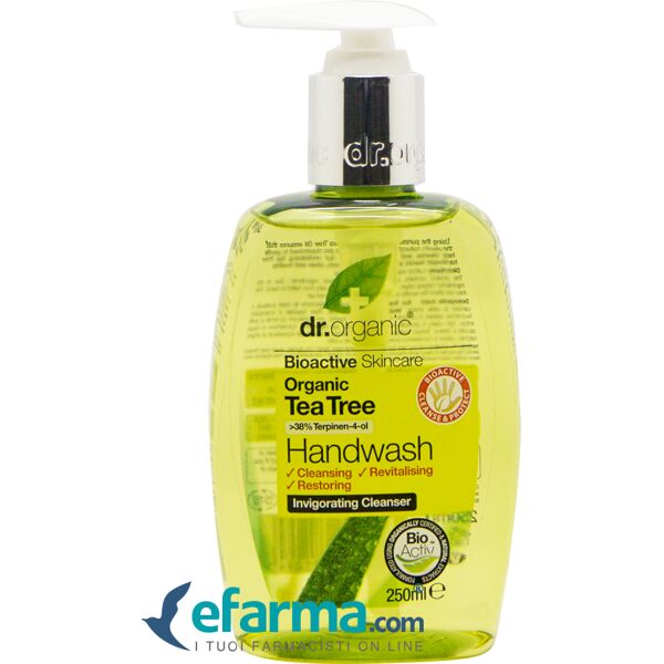 dr. organic tea tree sapone liquido mani 250 ml