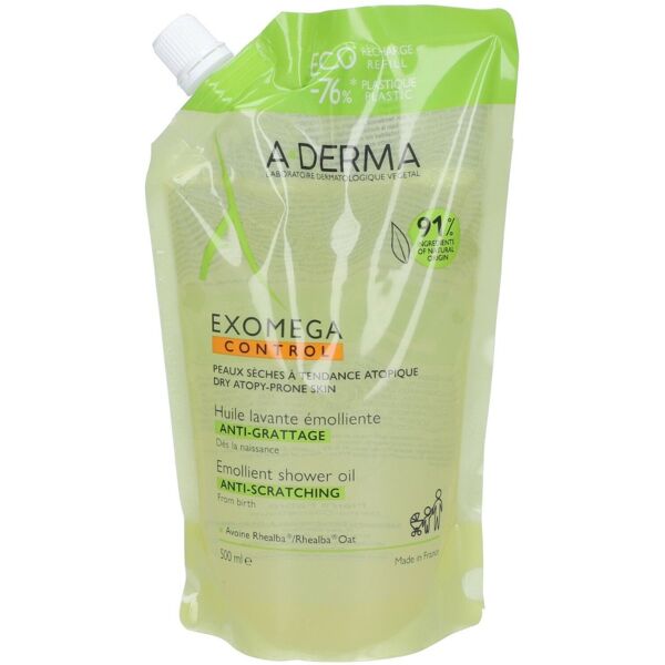 a-derma exomega control olio lavante emolliente ricarica 500ml