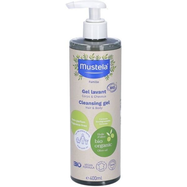 mustela gel detergente bio senza profumo 400 ml