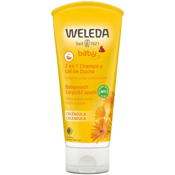 weleda baby - calendula babywash corpo e capelli 200ml