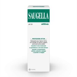Saugella Attiva Verde - Detergente Intimo a pH 3.5 con Estratto di Timo, 250ml
