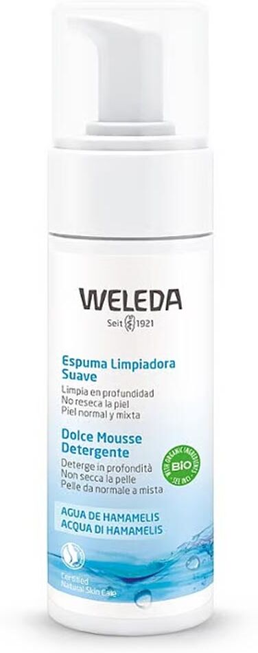 Weleda Dolce Mousse Detergente per Pelle da Normale a Mista, 150ml