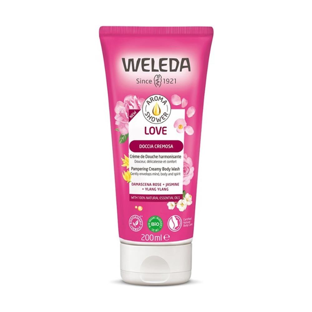 Weleda Aroma Shower Love Doccia Cremosa, 200ml