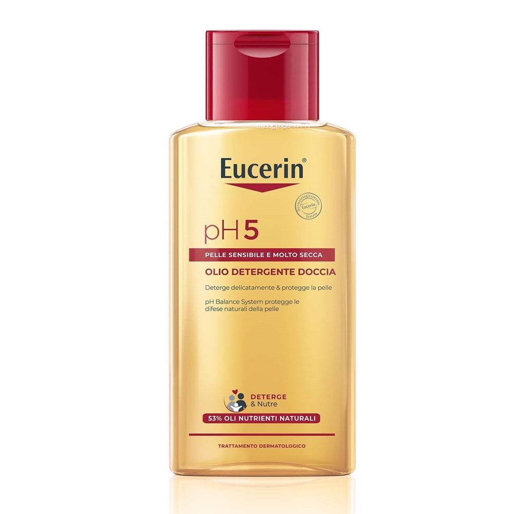 Eucerin pH5 - Olio Detergente Doccia Pelle Sensibile e Secca, 200ml