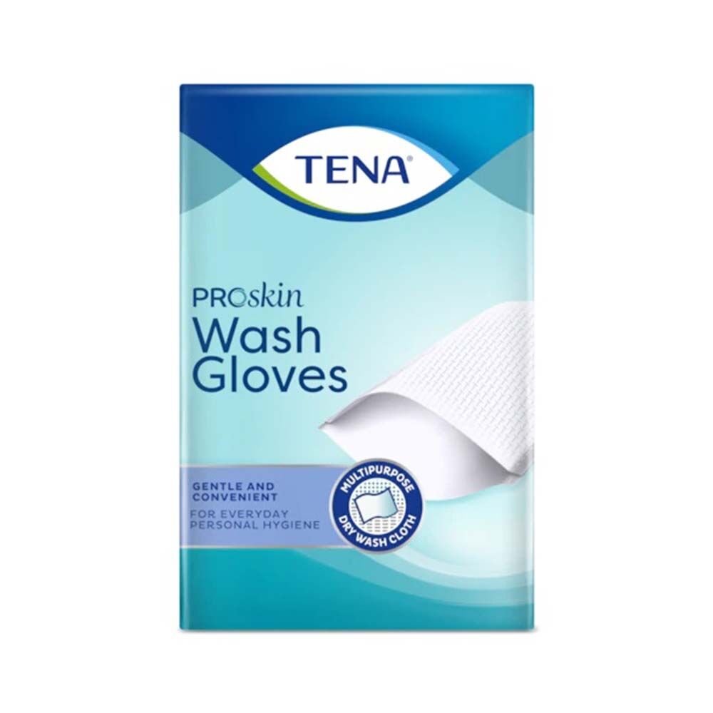 Tena ProSkin - Wash Glove Guanto per Igiene Monouso, 50 guanti