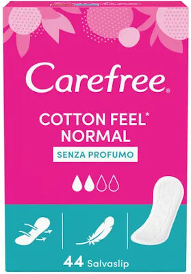 Johnson & Johnson Carefree Cotton Salvaslip 44 Pezzi