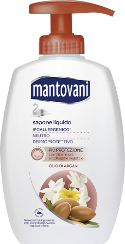 Antica Farmacia Orlandi Mantovani Sapone Liquido Neutro Base 300ml.Olio Di Argan Biologico