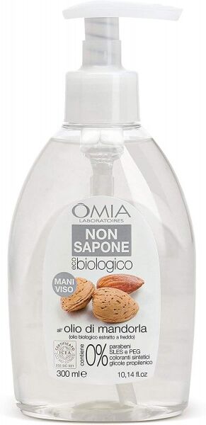 Antica Farmacia Orlandi Omia Sapone Liquido Biologico 300ml.Base Olio Di Mandorla