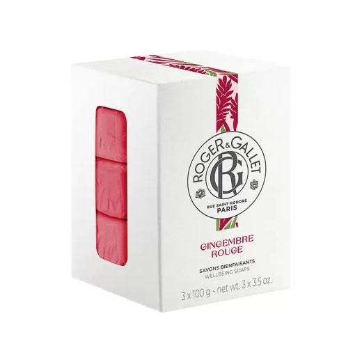 Roger & Gallet R&G Gingembre Rouge Box Saponetta 3 Pezzi 100 g