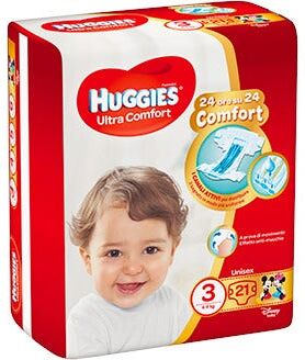 Huggies Ultra Comfort Bas3 21P