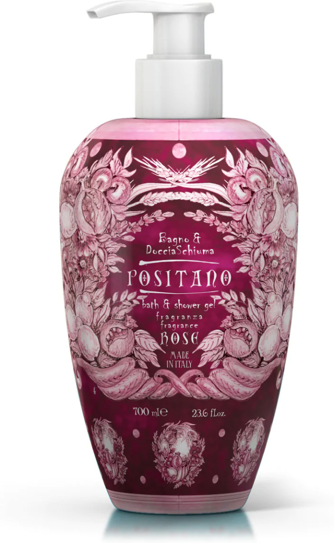 Rudy profumi Le Maioliche Positano Rose Bagno E Doccia Schiuma 700ml