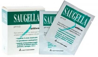 SAUGELLA Attiva Salviette Detergenti 10 Pezzi