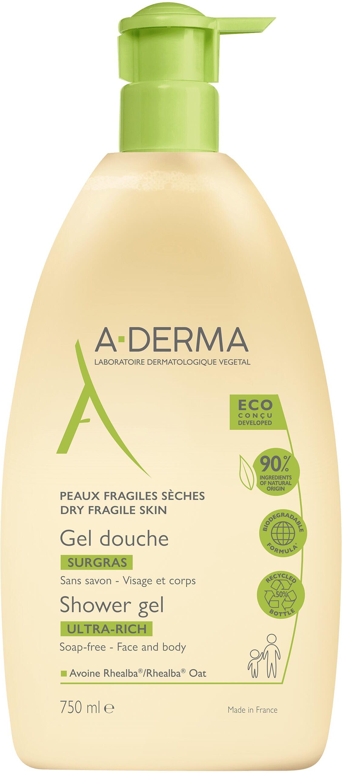 A-derma Gel Doccia Ultra-ricco 750ml