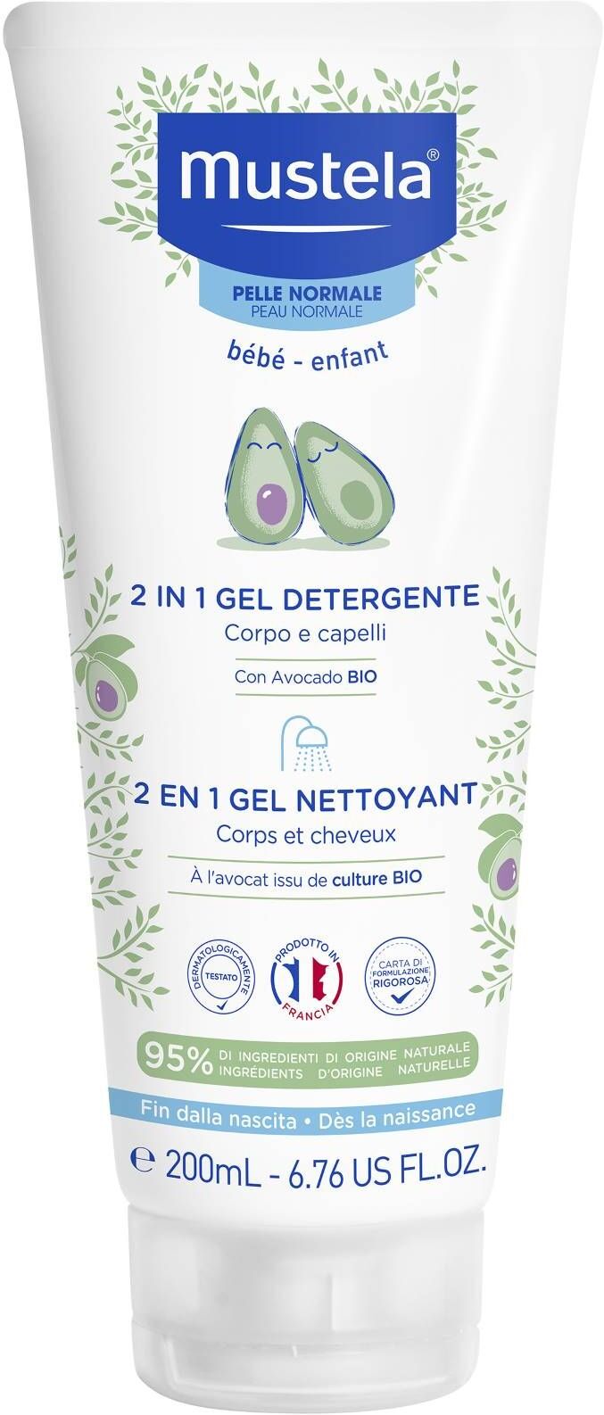 Mustela Gel Detergente Corpo E Capelli 2 In 1 200ml