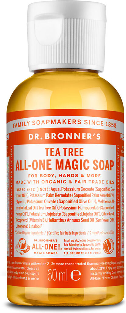 Dr. Bronner's 18 In 1 Liquid Soap Tea Tree 60ml