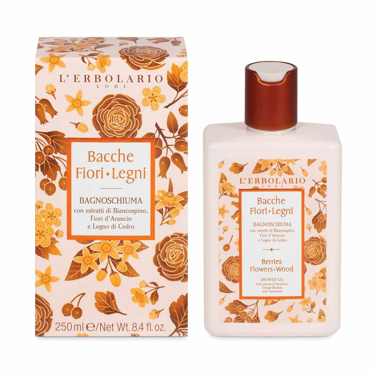 L'erbolario Bacche Fiori Legni Bagnoschiuma 250ml