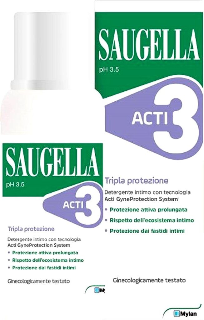 Saugella Acti3 Tripla Protezione Detergente Intimo 500ml