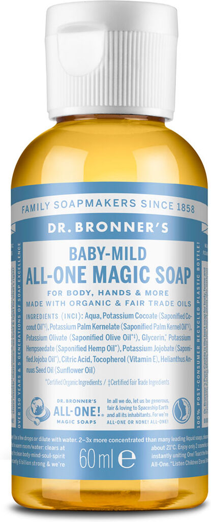 Dr. Bronner's 18 In 1 Liquid Soap Unscented 60ml