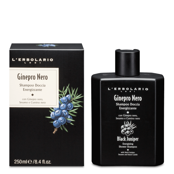 L'erbolario Ginepro Nero Shampoo Doccia Energizzante 250ml