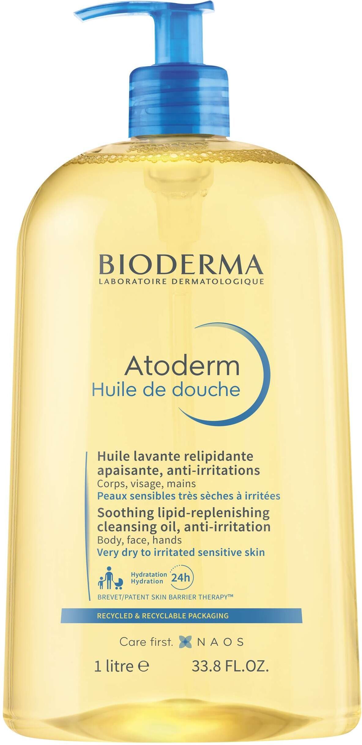 Bioderma Atoderm Huile De Douche Olio Doccia Detergente Pelle Secca E Atopica 1l