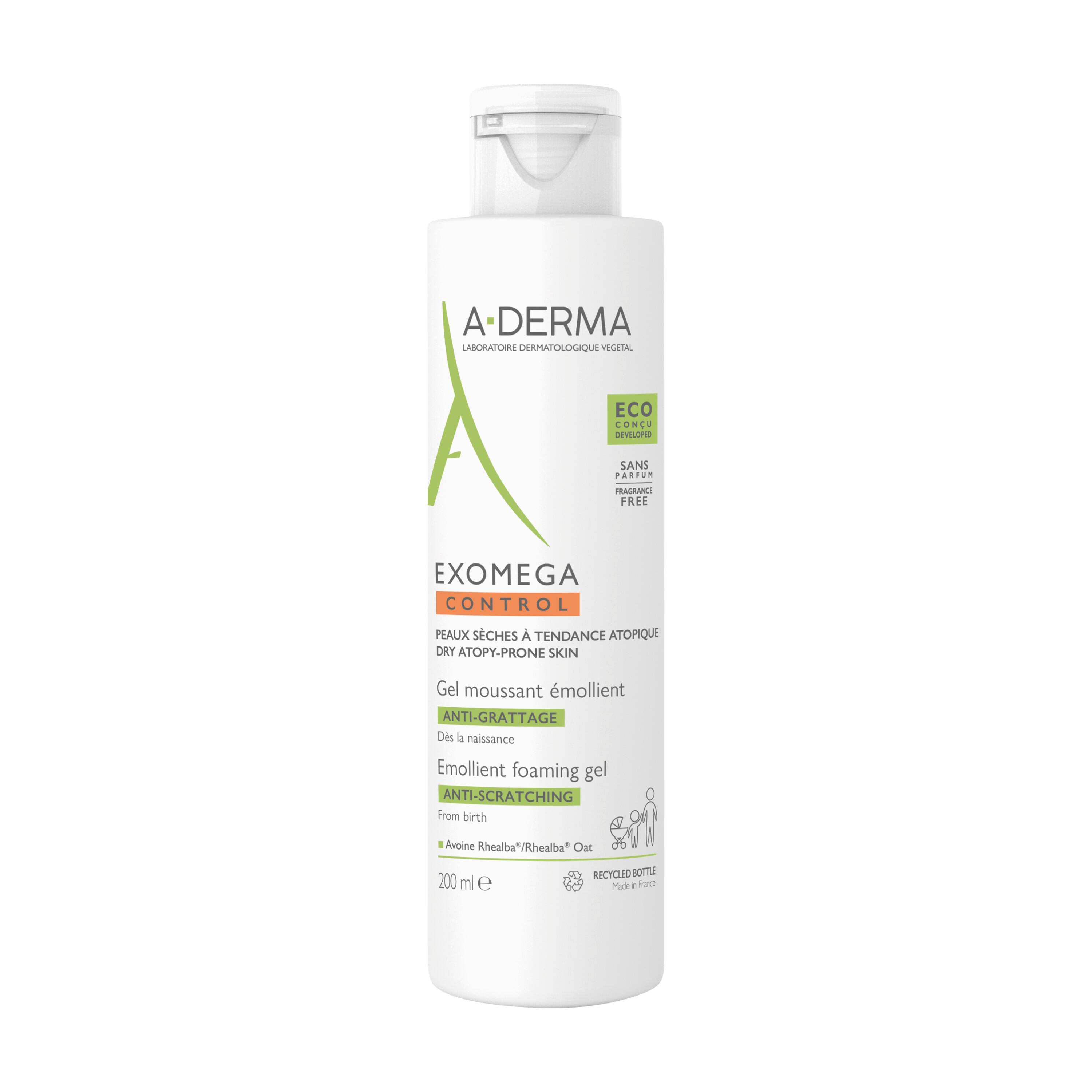 A-derma Exomega Control Gel Detergente Corpo 200ml