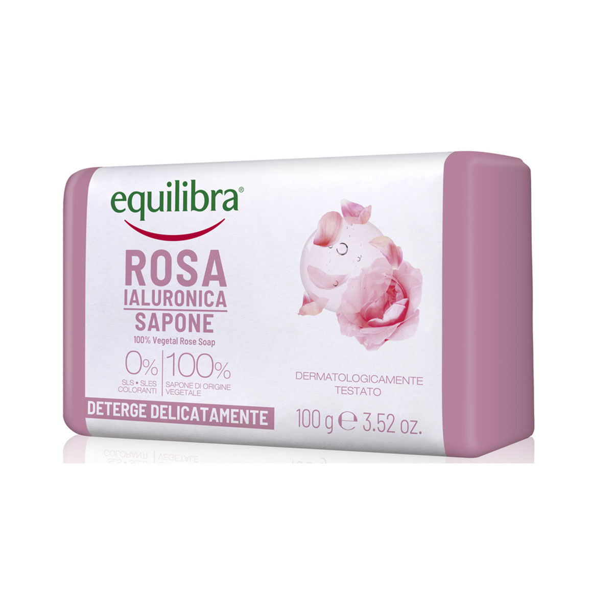 Equilibra Rosa Ialuronica Sapone 100% Vegetale 100g