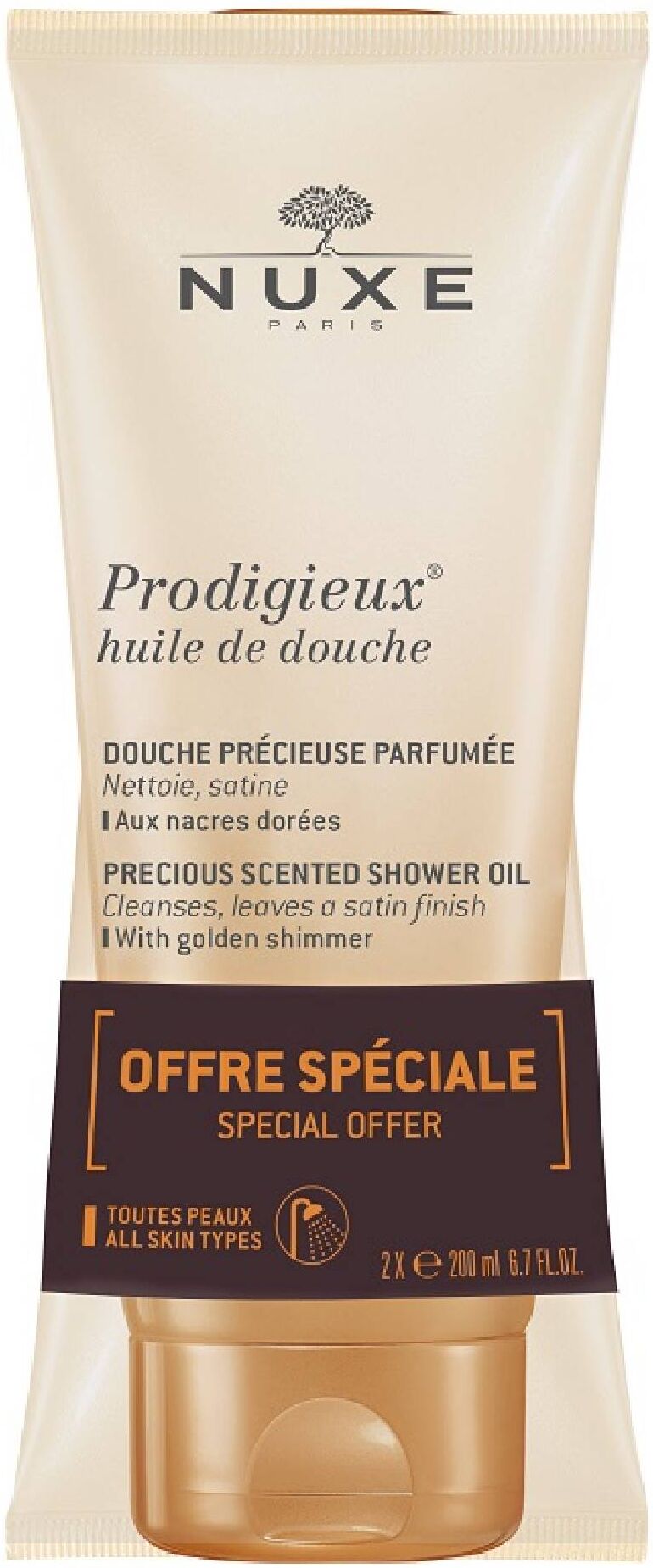 Nuxe Prodigieux Olio Doccia 2x200ml