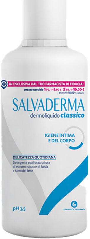 Salvaderma Dermoliquido Classico Detergente Intimo 750ml