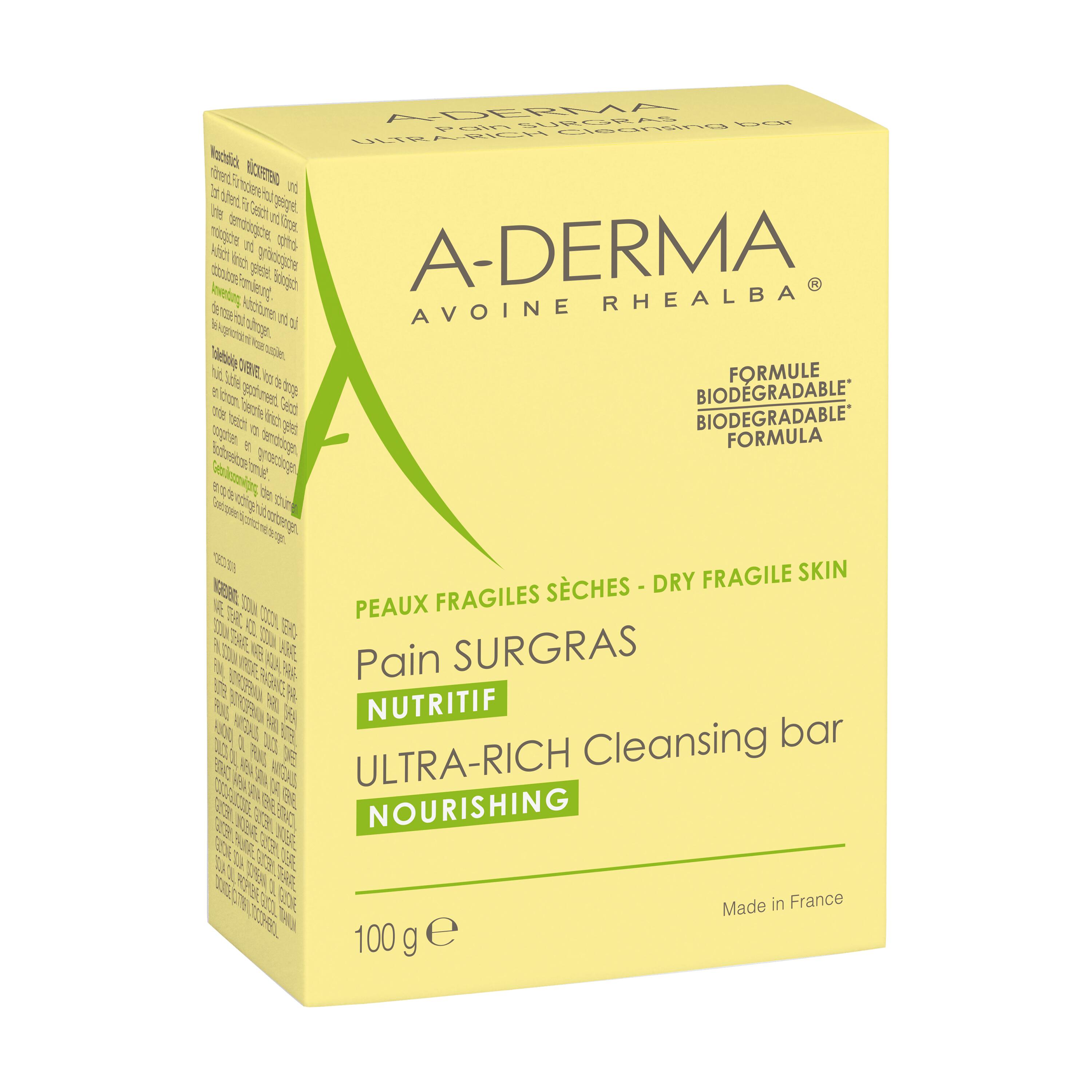 A-derma Detergente Solido Ultra Ricco Nutriente 100g