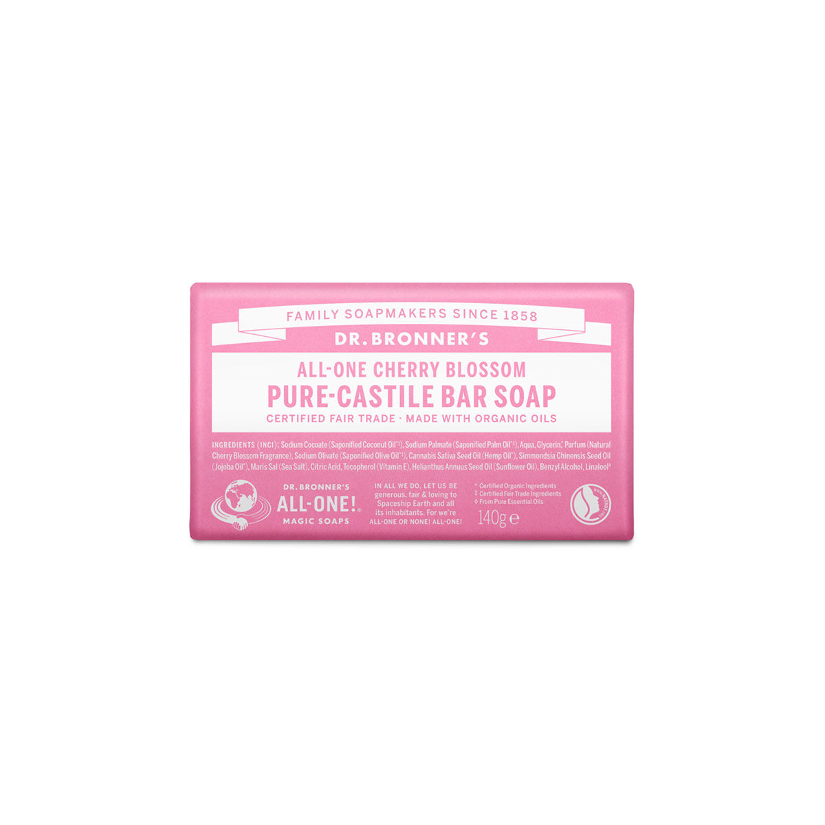 Dr. Bronner's Dr.bronner's Sapone Solido Ciliegia 140g