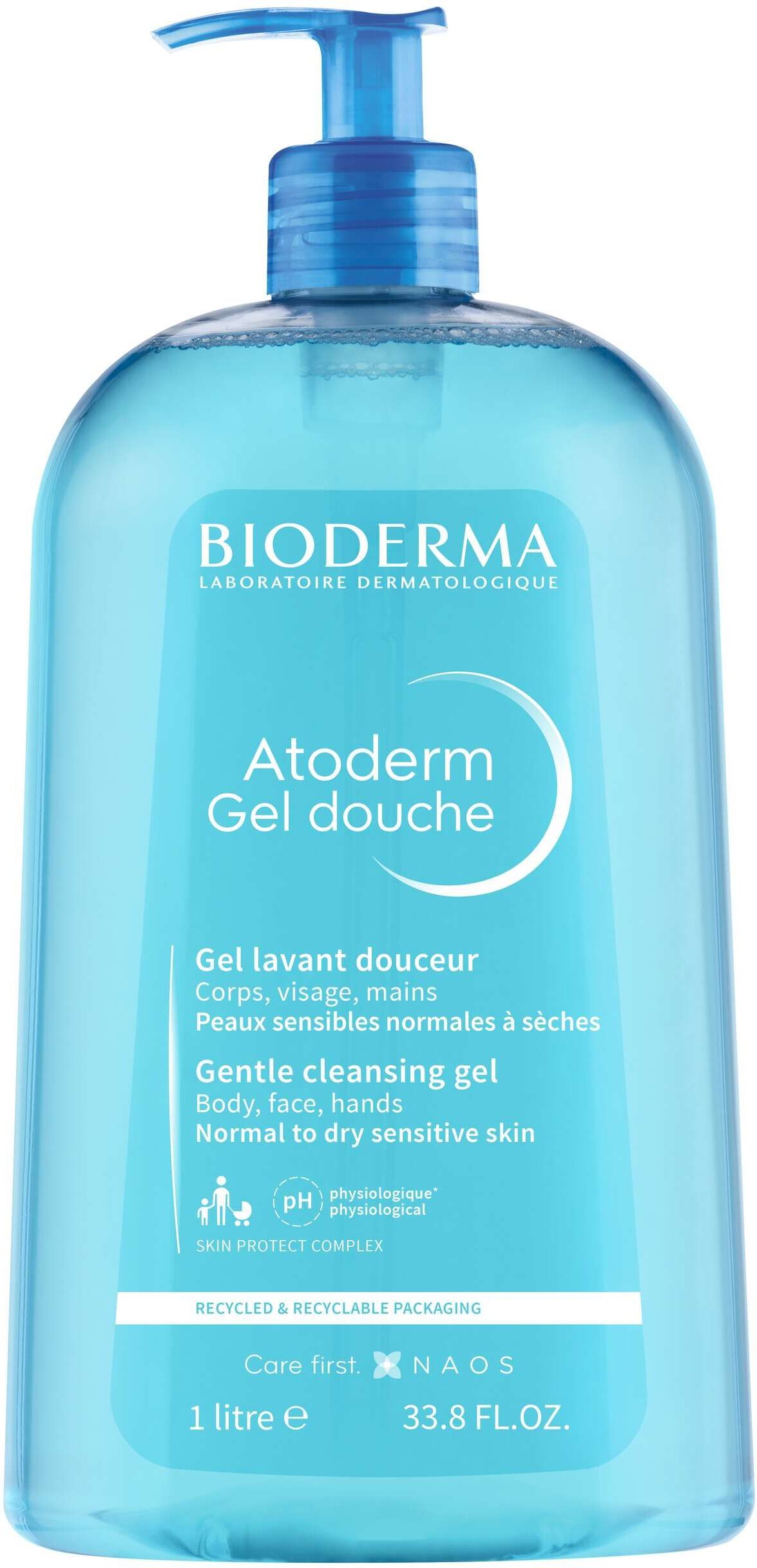 Bioderma Atoderm Gel Douche Gel Doccia Detergente Quotidiano 1l