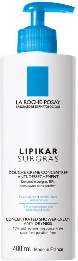 L'Oreal La Roche Posay  Lipikar Surgras Doccia Crema Pelle Secca Atopica 400 ml